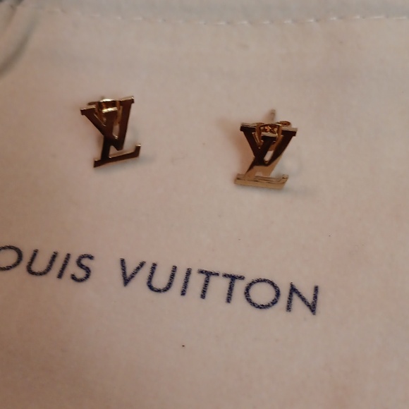 REALLY NICE 14KGF LOUIS VUITTON EARRINGS - Picture 3 of 3